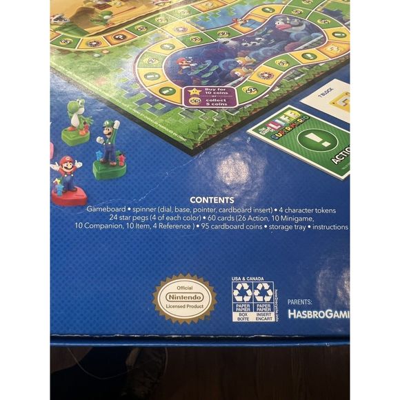 The Game of Life: Super Mario Edition Board Game READ Nintendo official Luigi - Picture 3 of 7